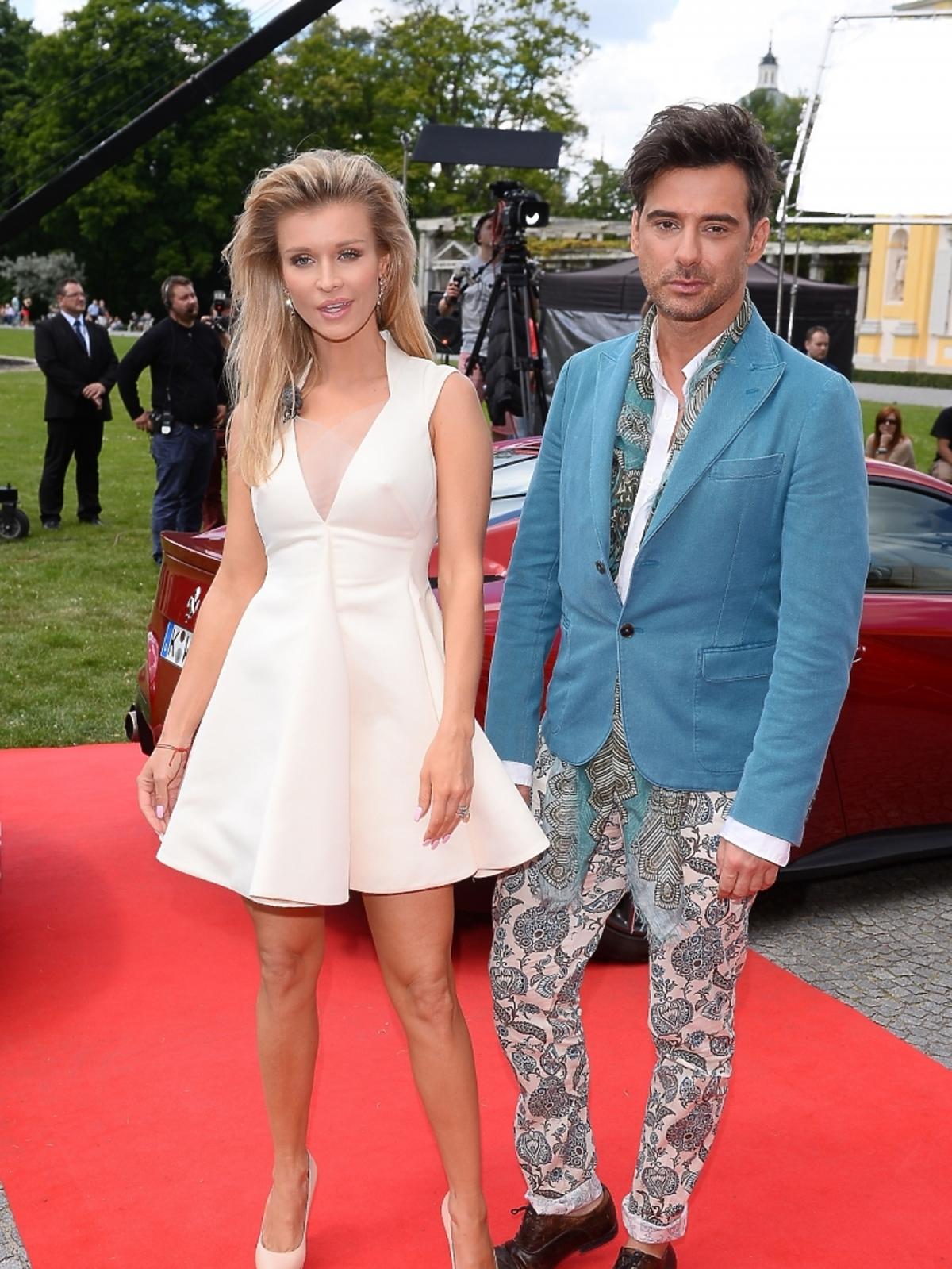 Joanna Krupa i Marcin Tyszka na castingu Top Model 4 w Warszawie