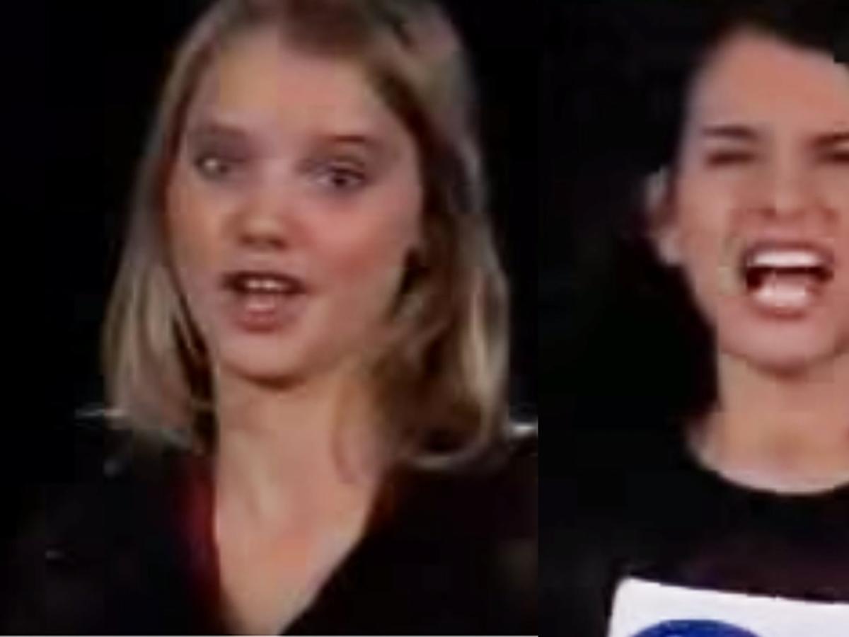 Joanna Kulig i Paulina Sykut w Idolu