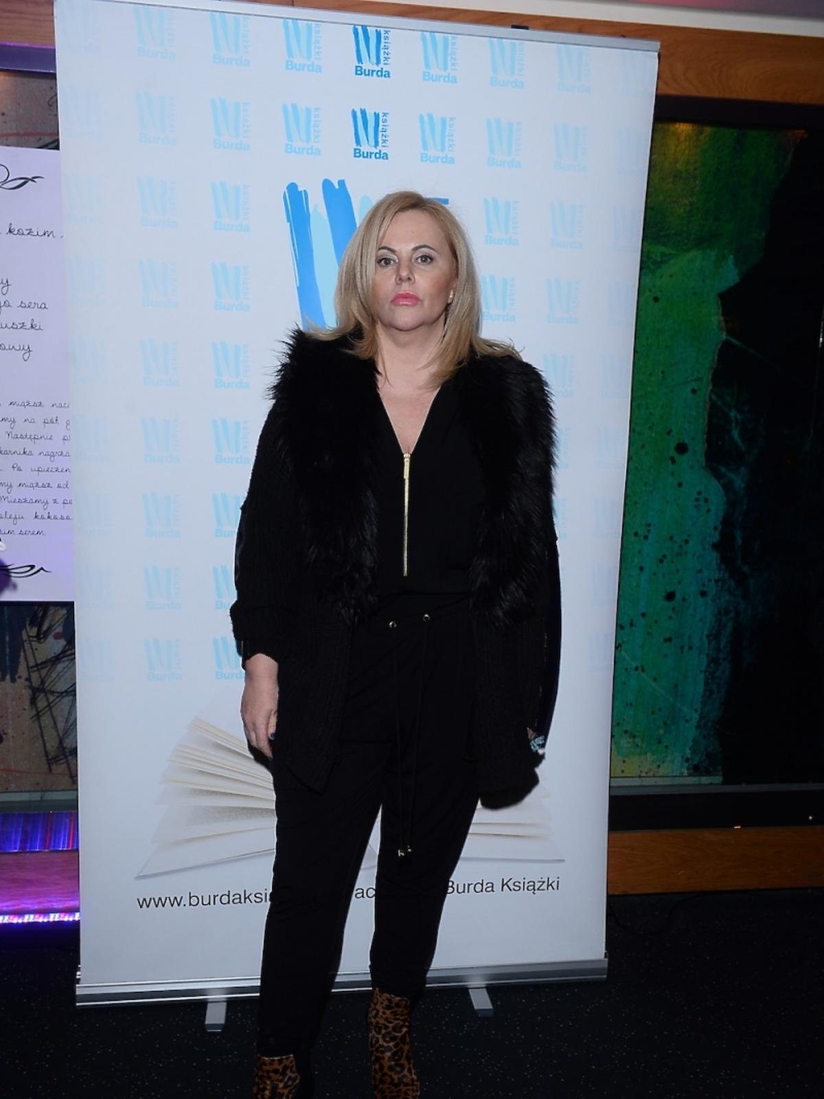 Joanna Kurowska na premierze książki Agaty Młynarskiej
