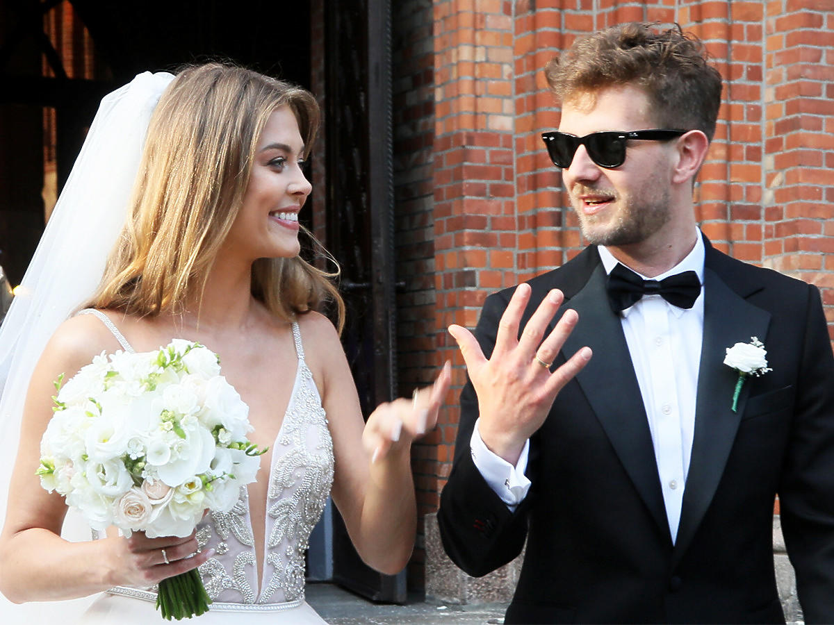 Joanna Opozda i Antoni Królikowski w dniu ślubu
