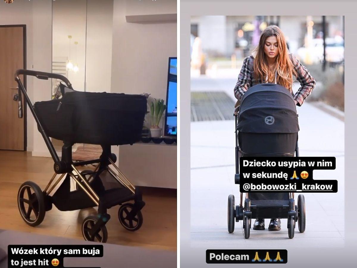 Joanna Opozda pokazała wózek Vincenta, który sam buja dziecko