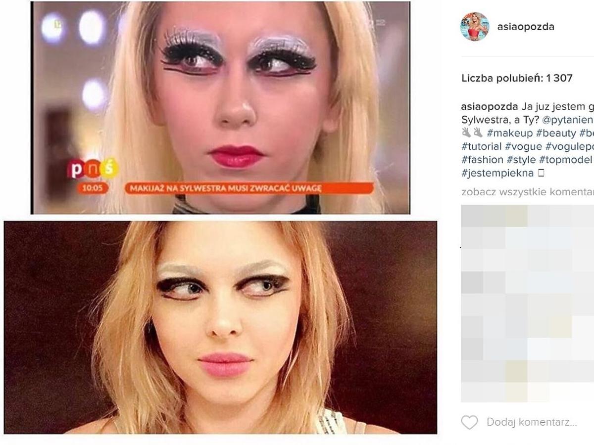 Joanna Opozda śmieje się z makijażowej wpadki w PnŚ