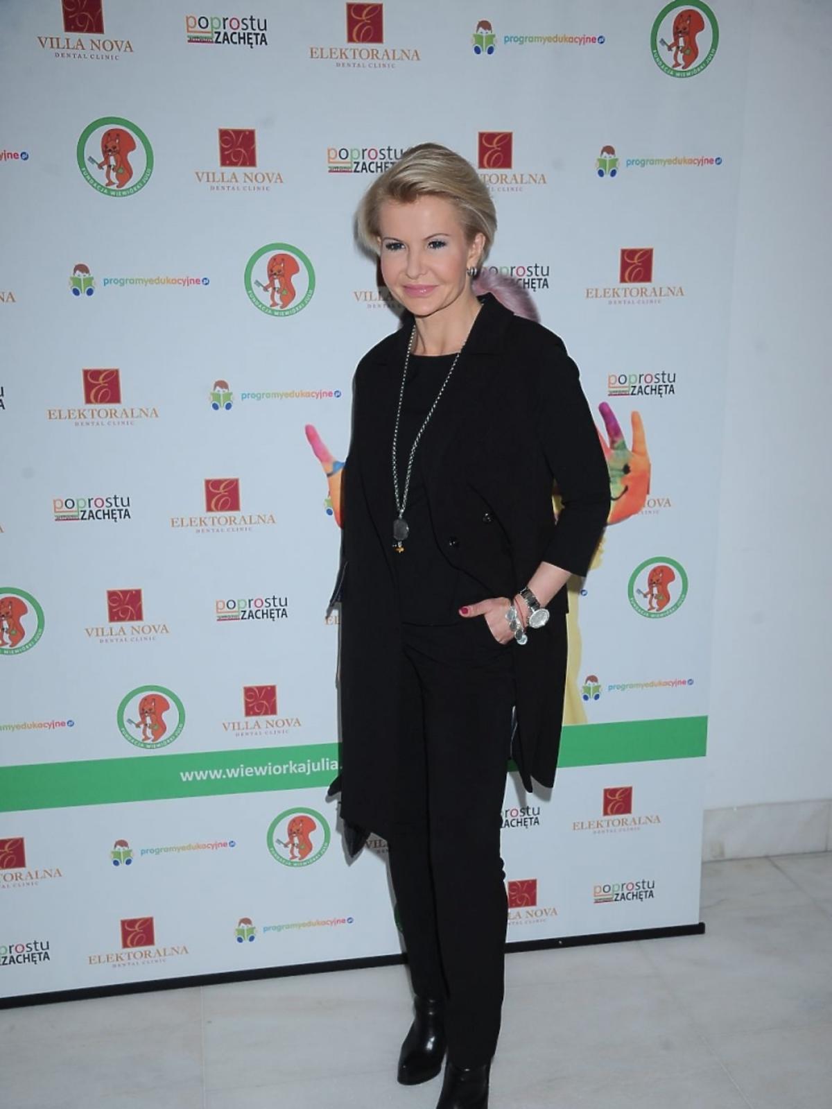 Joanna Racewicz na urodzinach fundacji Wiewiórki Julii