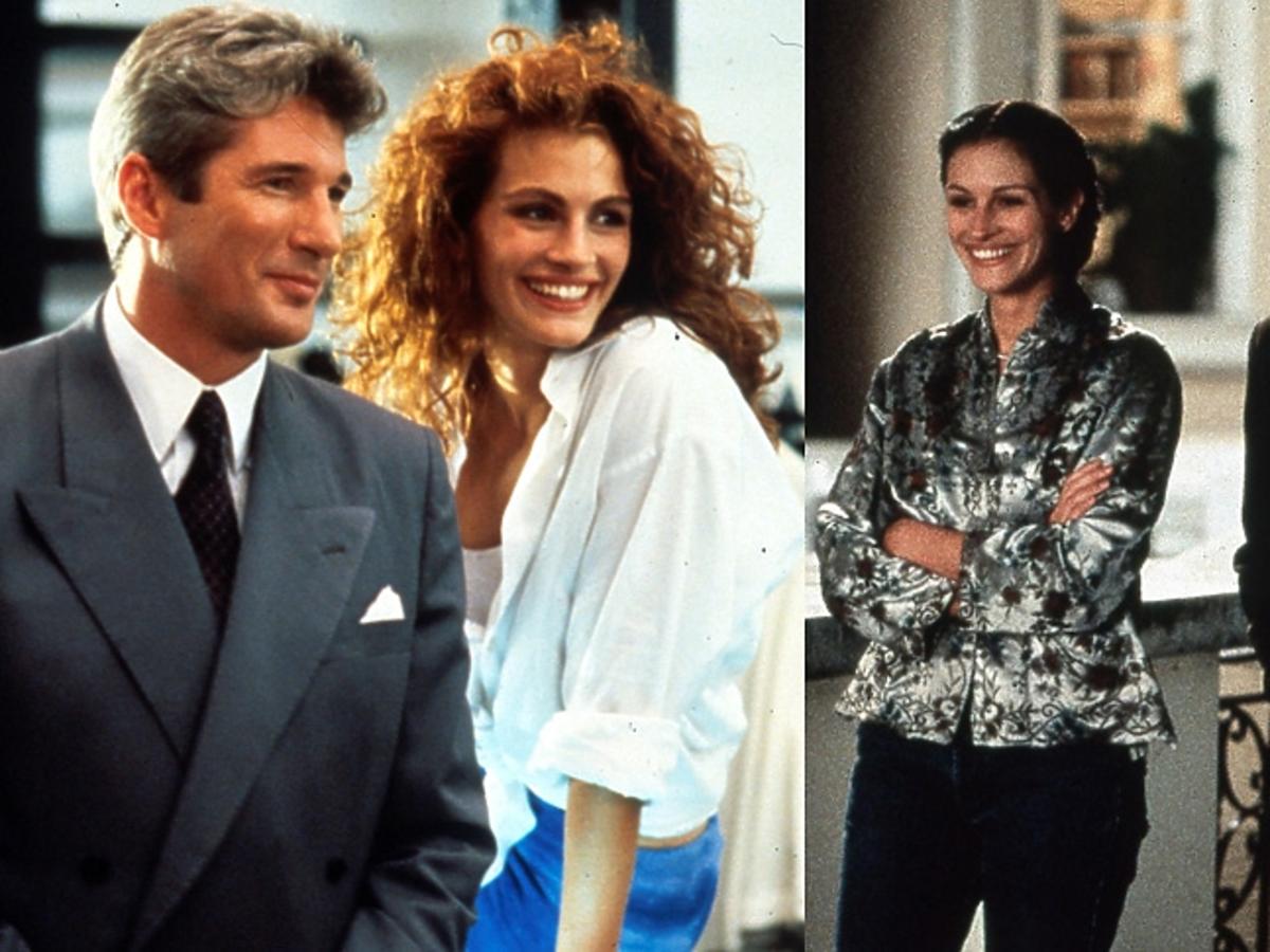 Julia Roberts i Richard Gere - kadr z filmu "Pretty Woman", Julia Roberts i Hugh Grant - kadr z filmu "Notting Hill"