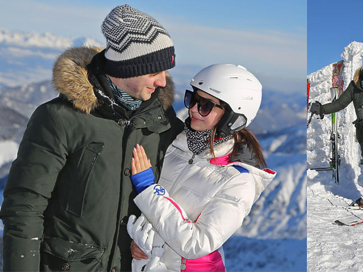 Julia Wieniawa i Antek Królikowski na nartach w Jasna Chopok na Słowacji