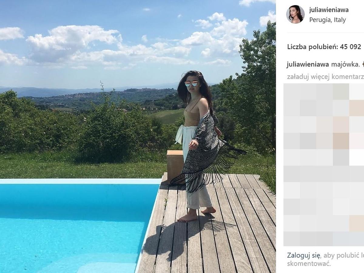 Julia Wieniawa wypoczywa we Włoszech