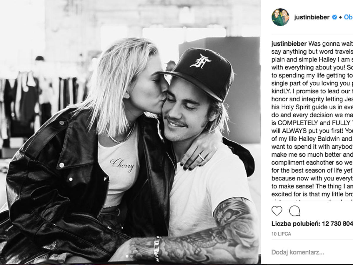 Justin Bieber i Hailey Baldwin już planują ślub? Szczegóły!