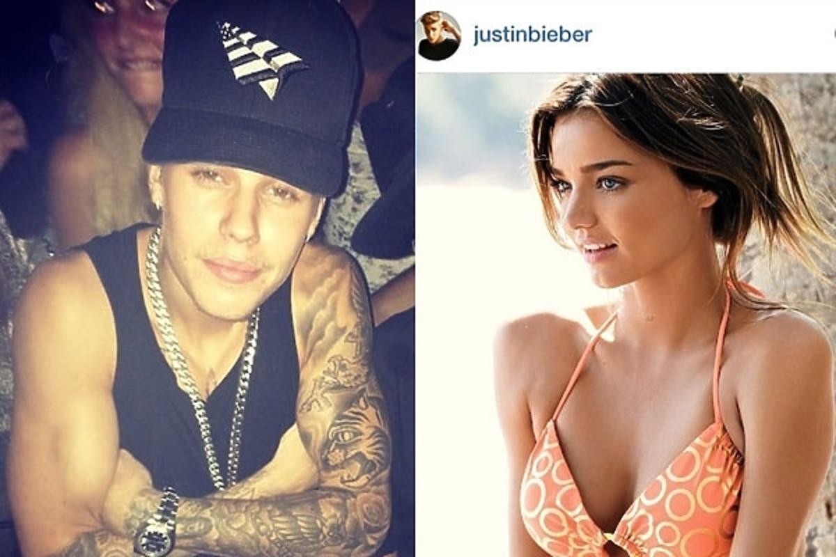 Justin Bieber i Miranda Kerr na Instagramie