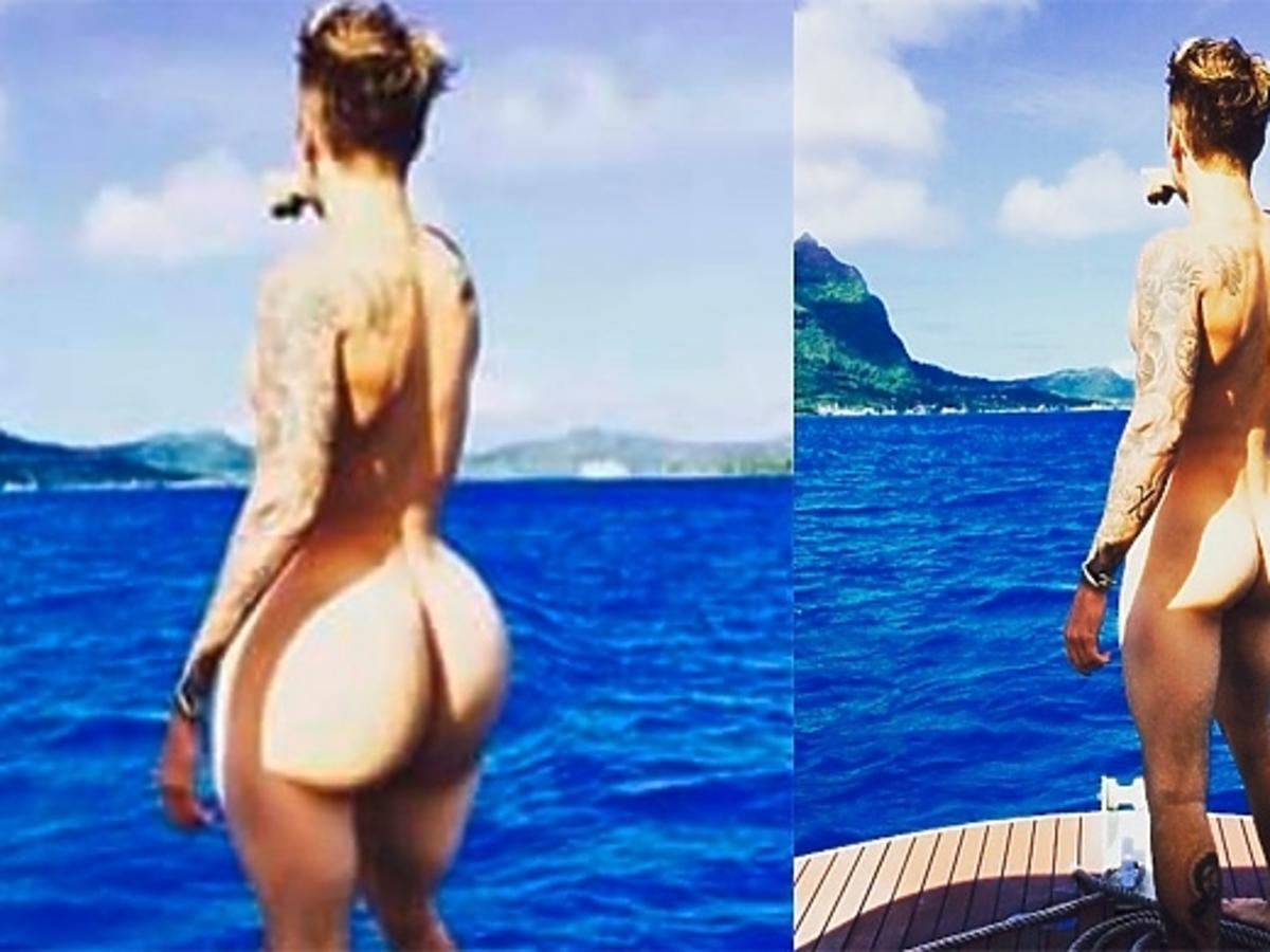 Justin Bieber nago