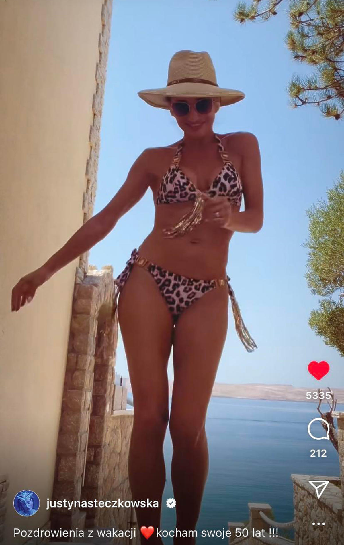 Justyna Steczkowska na wakacjach w bikini