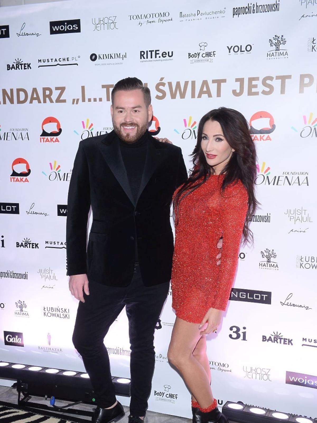 Justyna Steczkowska w czerwonej sukience