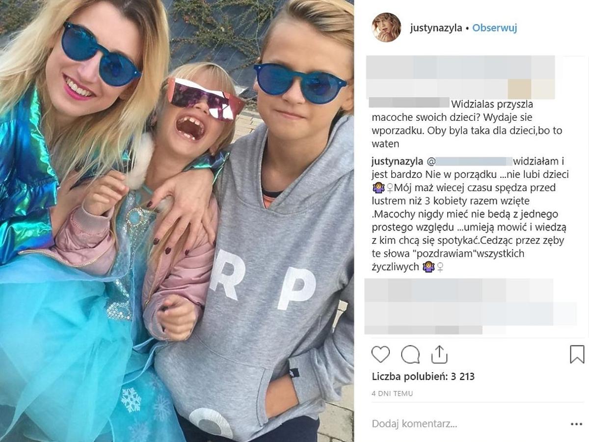 Justyna Żyła- komentarz na Instagramie