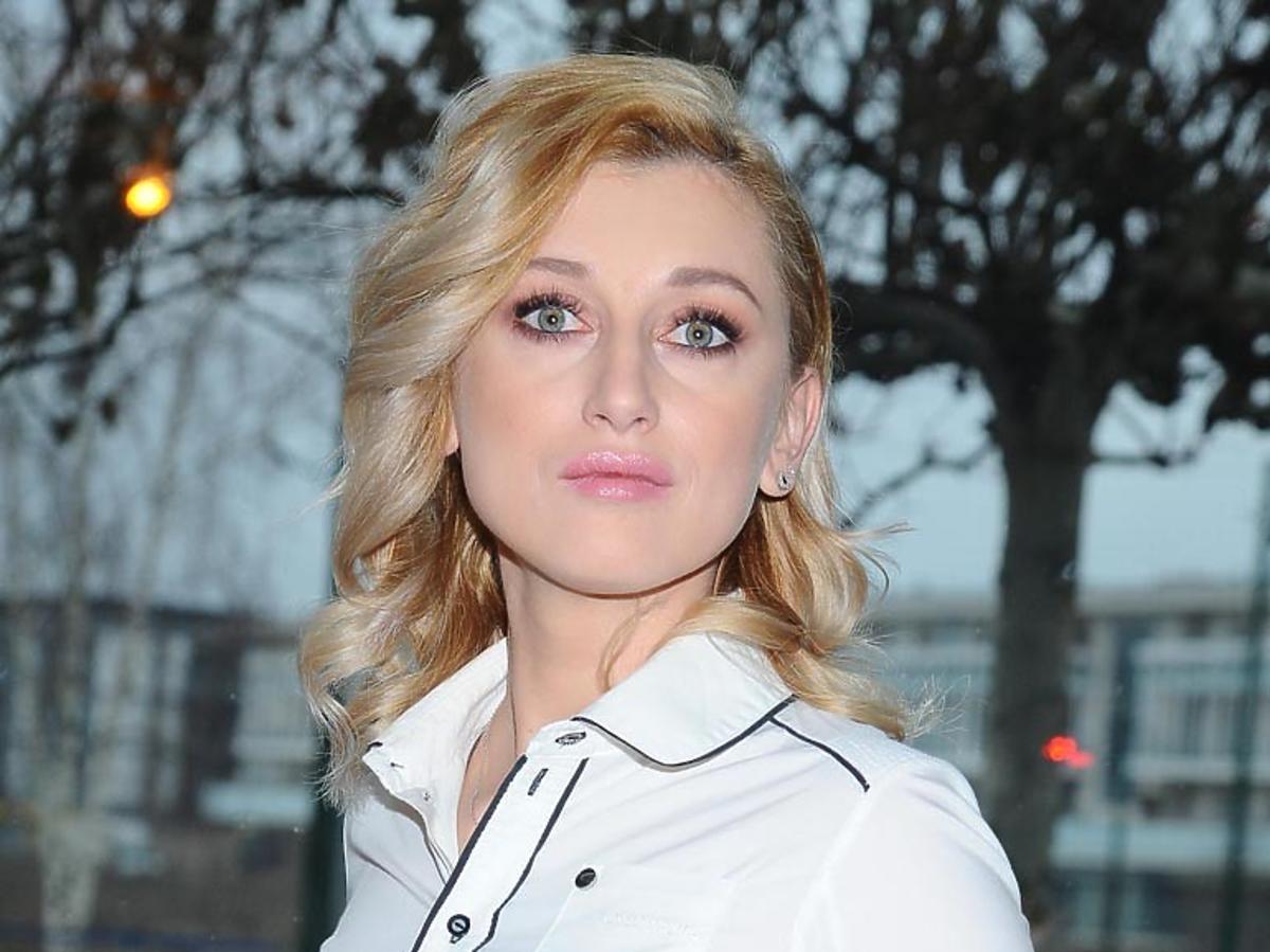Justyna Żyła w białej koszuli