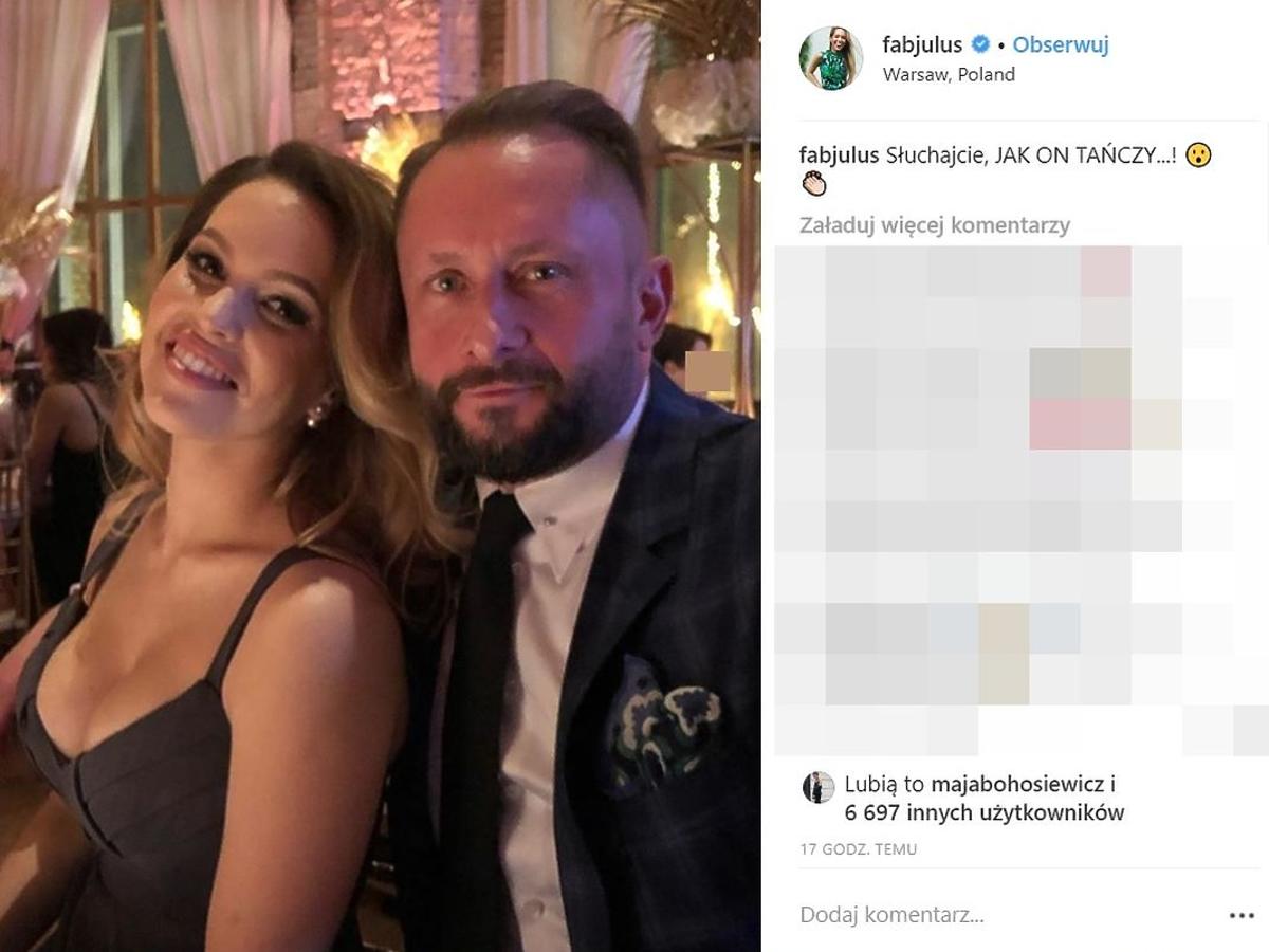 Kamil Durczok i Julia Oleś na ślubie Mai Bohosiewicz