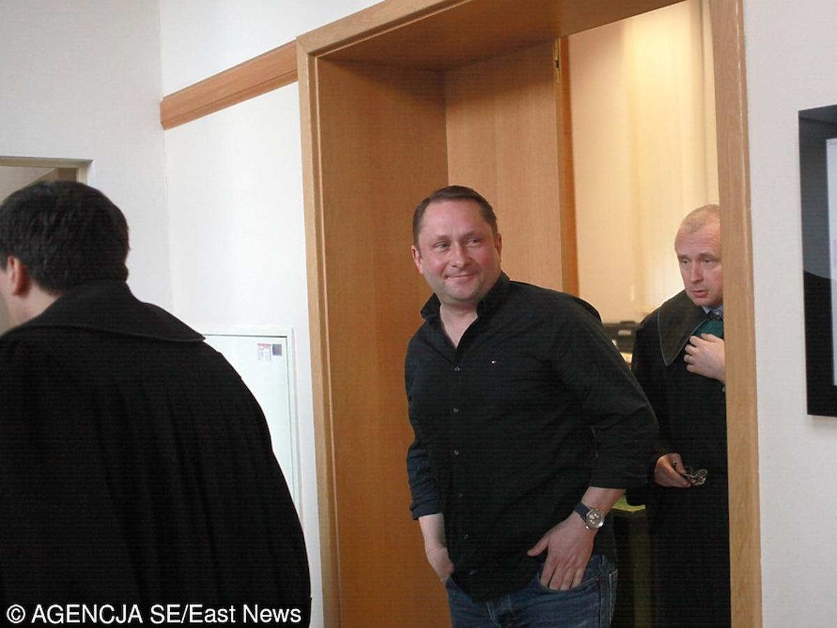 Kamil Durczok podczas rozprawy sądowej