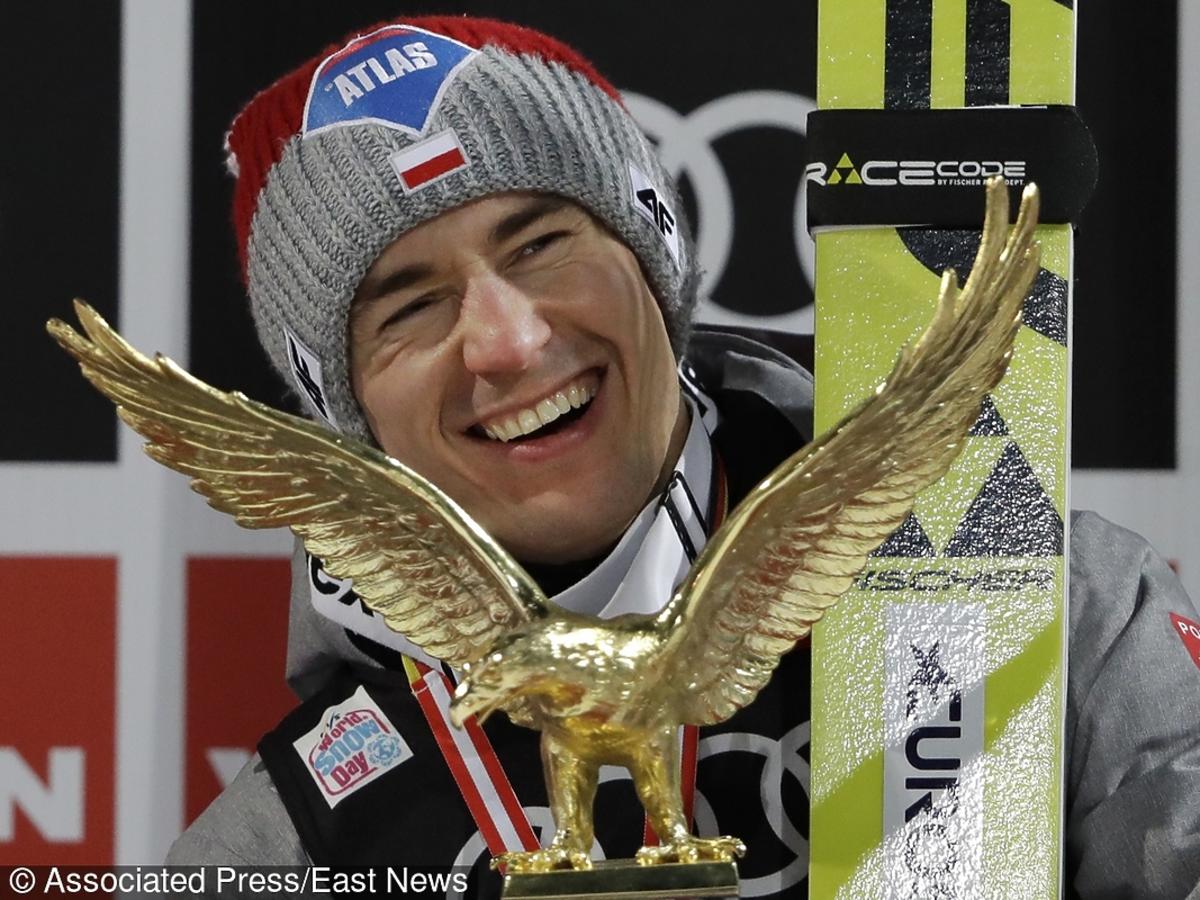 Kamil Stoch ze złotym orłem