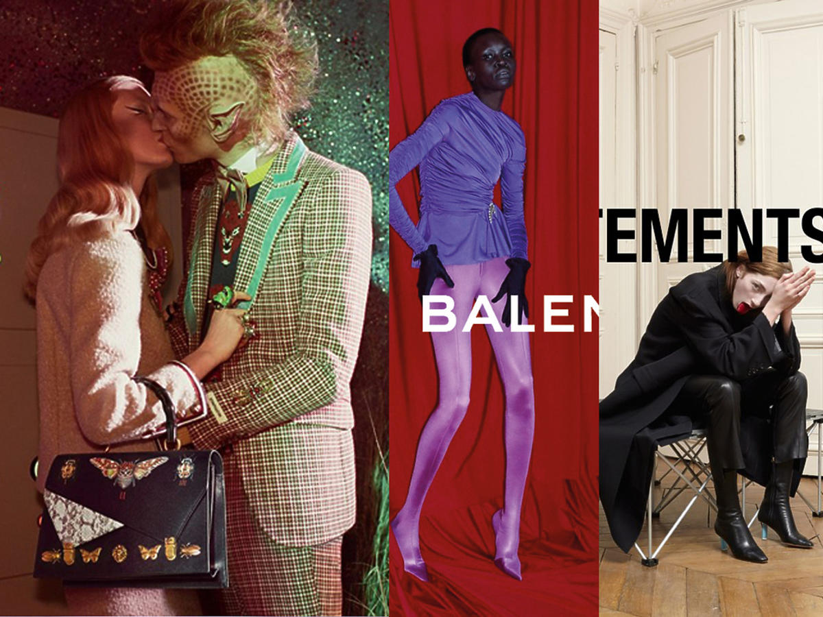 Kampanie Gucci, Balenciaga, Vetements, Givenchy