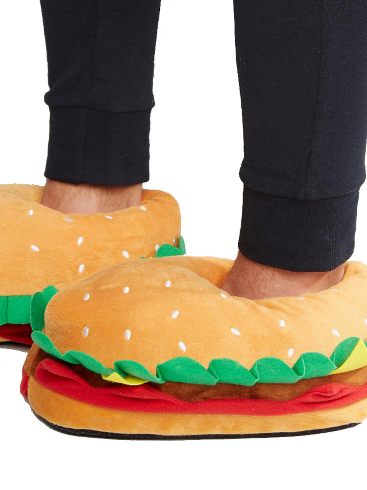 Kapcie w kształcie hamburgerów