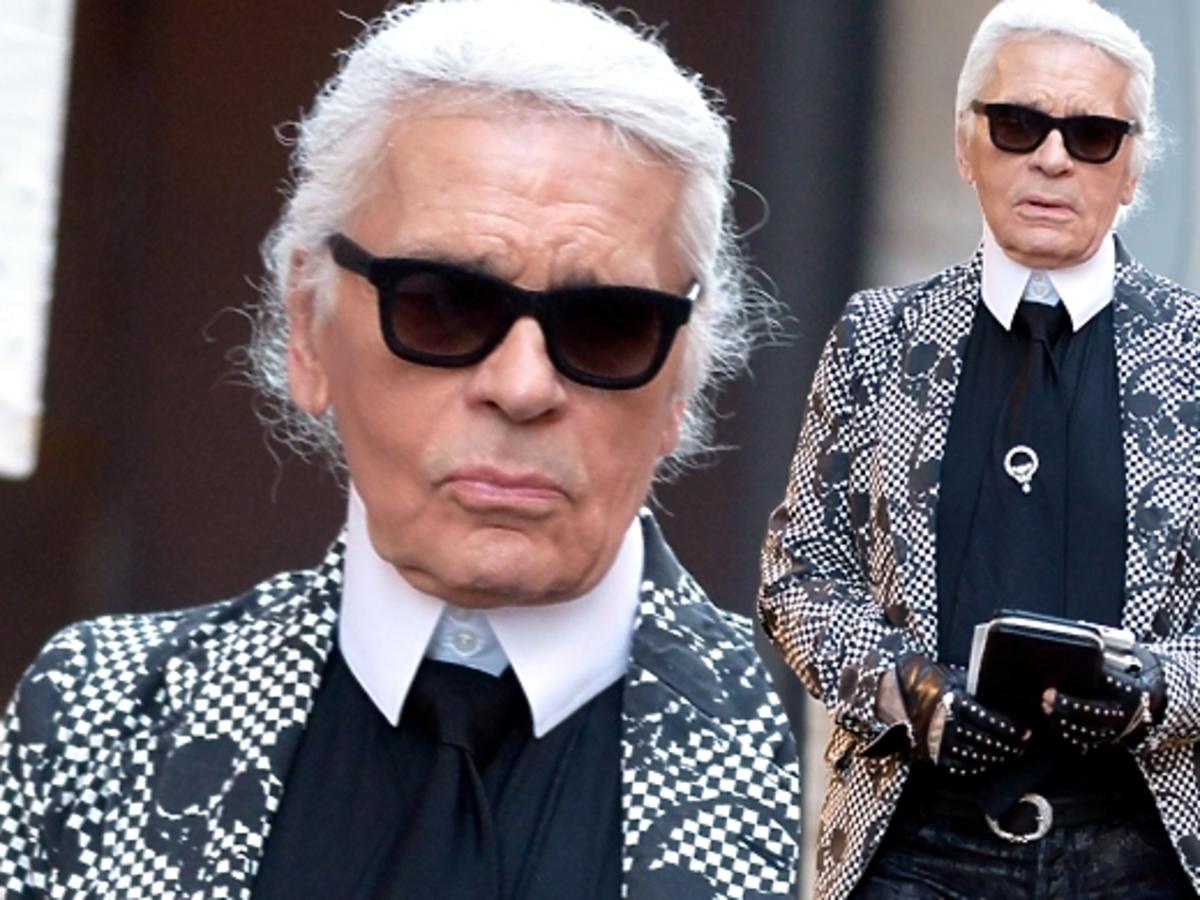 Karl Lagerfeld w Saint Tropez