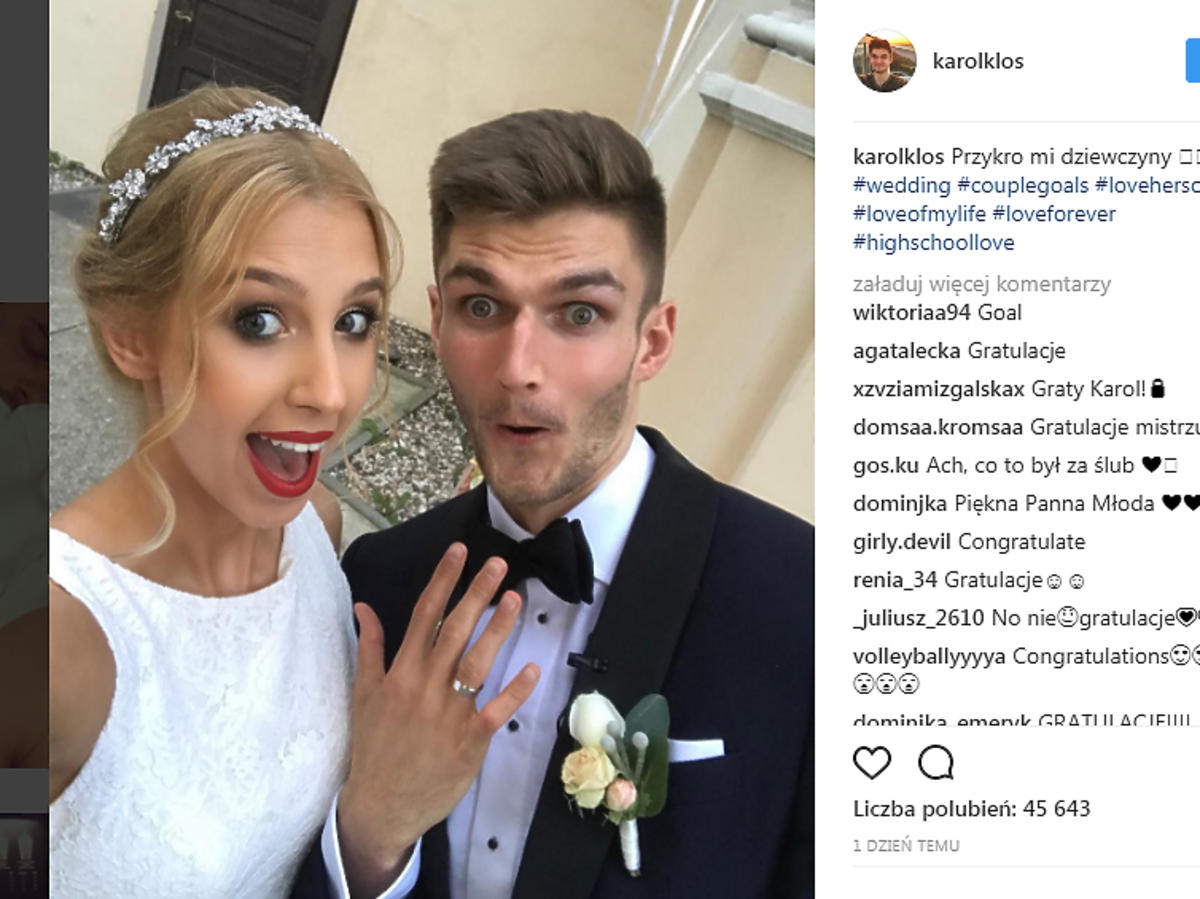 Karol Kłos wziął ślub - zdjęcia