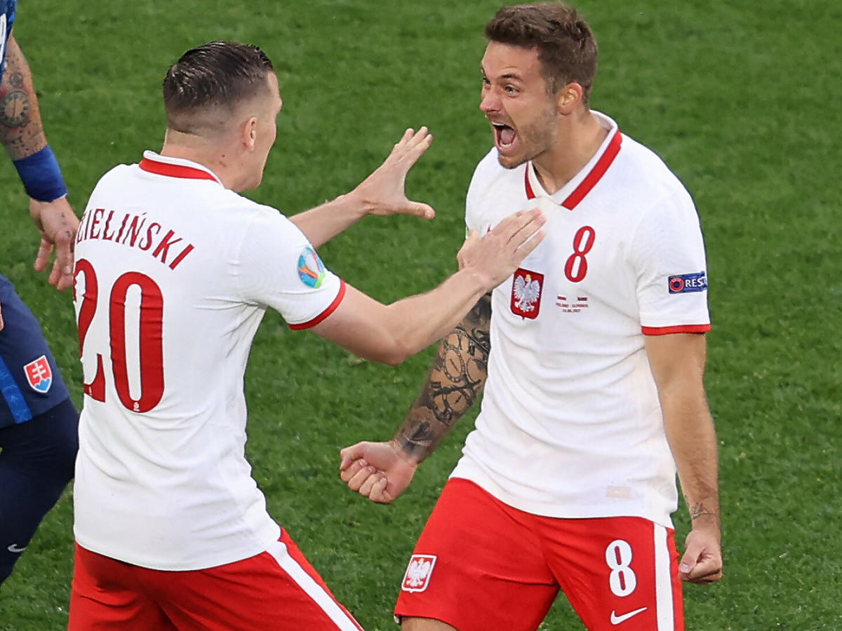 Karol Linetty strzelił pierwszą bramkę dla Polski podczas Euro 2020 (2021)