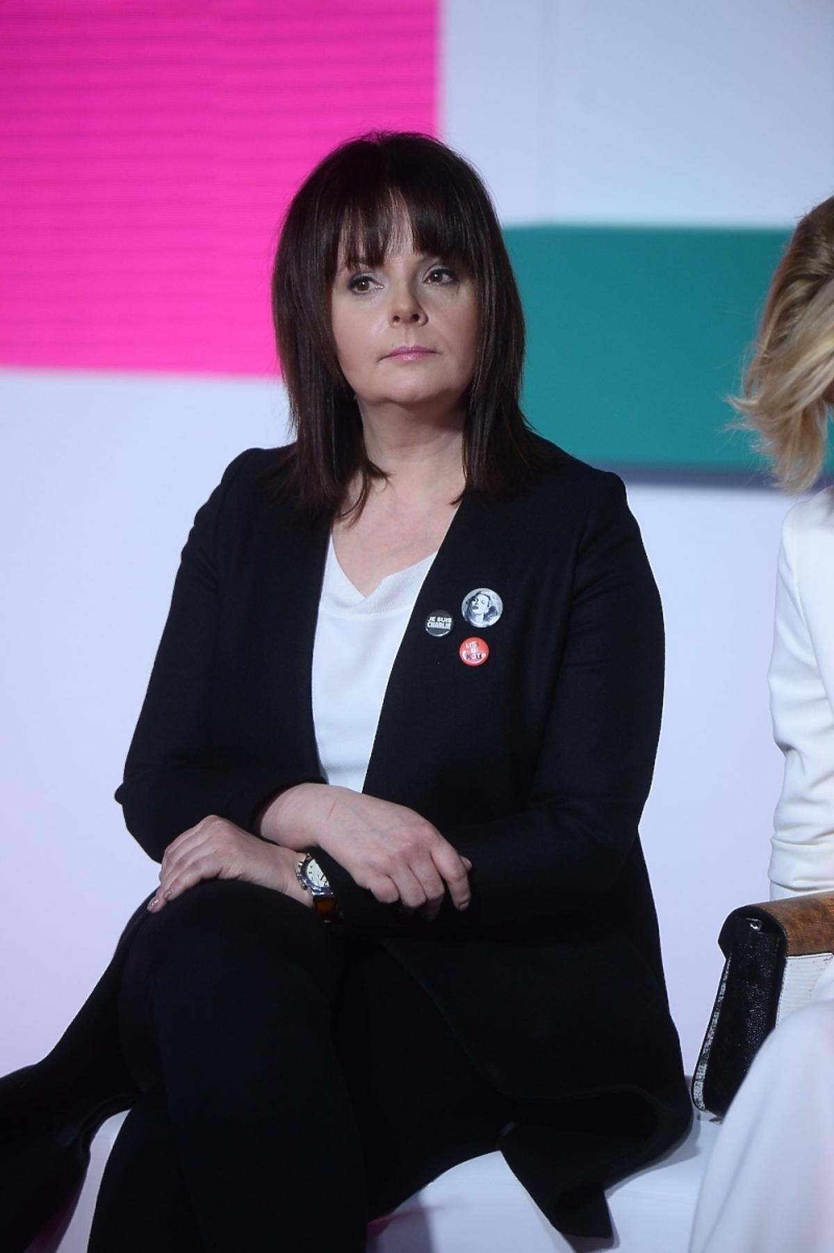 Karolina Korwin Piotrowska na prezentacji wiosennej ramówki TVN Style 2015