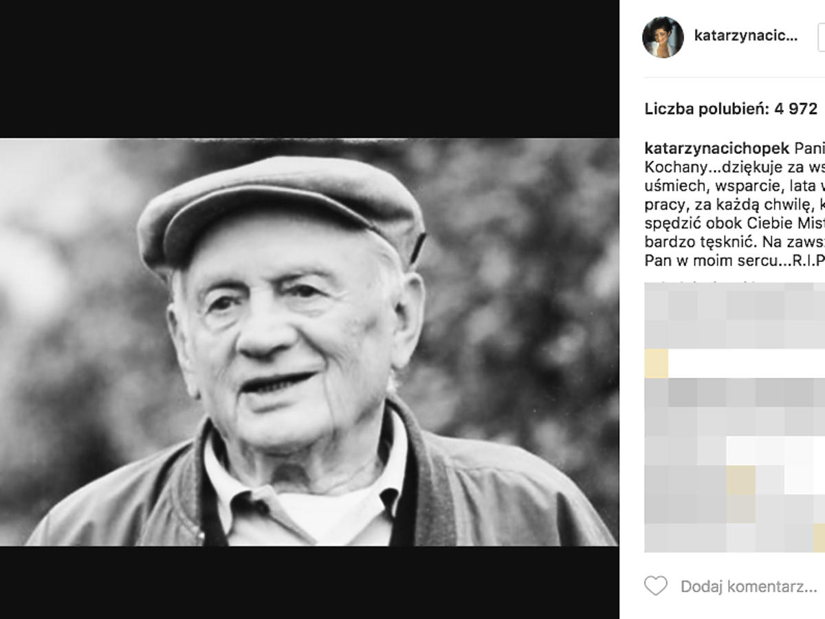 Kasia Cichopek wspomina Pyrkosza
