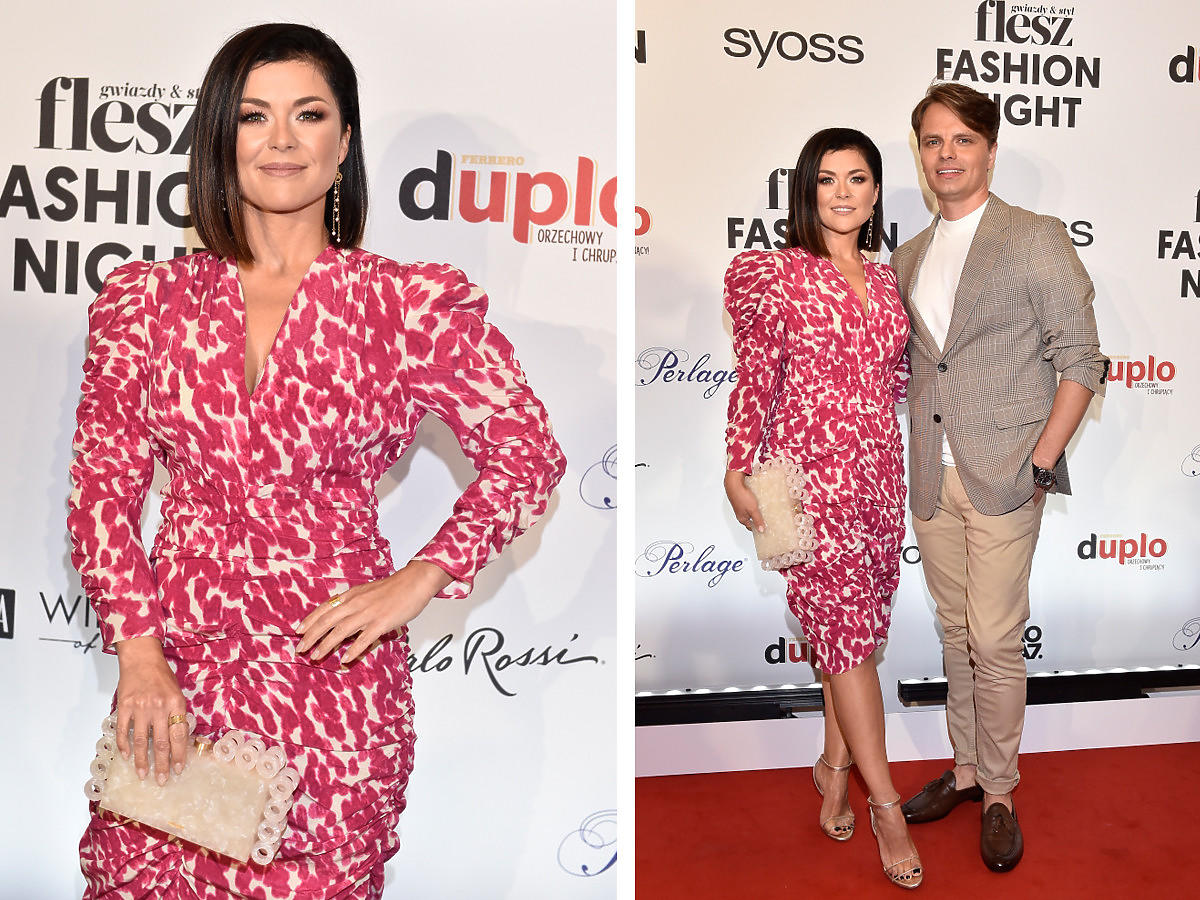Kasia Cichopek z mężem na Flesz Fashion Night 2021