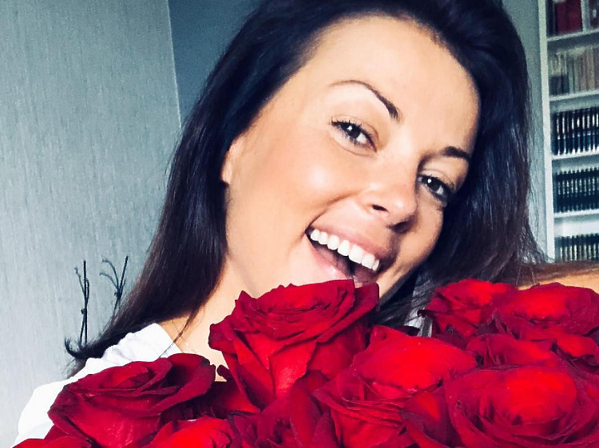Kasia Glinka z różami