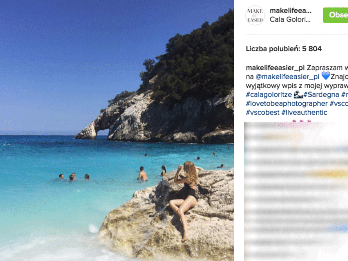 Kasia Tusk w bikini na Sardynii