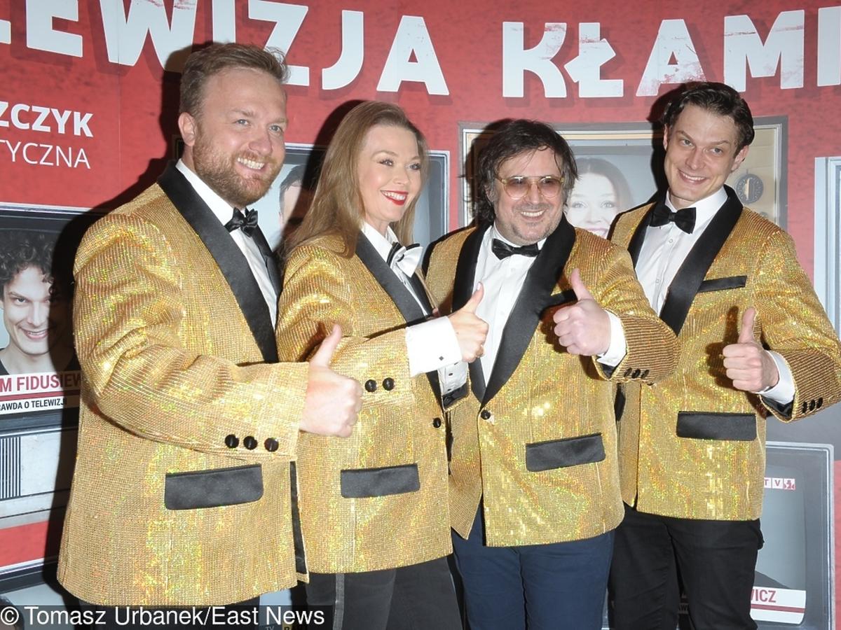 Kasprzykowski, Arciuch, Opania i Fidusiewicz na premierze spektaklu 