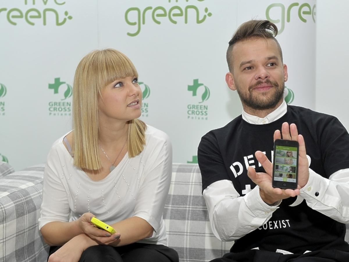 Katarzyna Bujakiewicz i Michał Piróg podczas inauguracji kampanii społecznej Live Green
