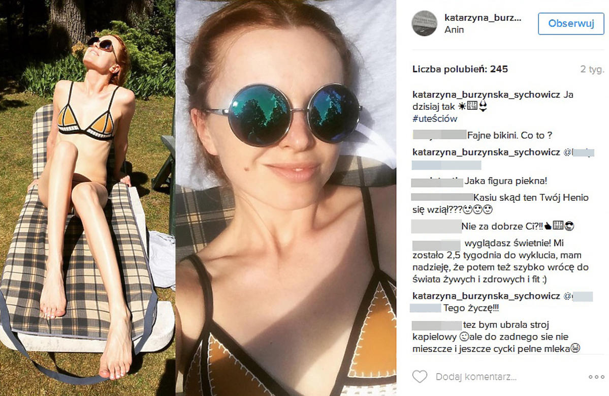 Katarzyna Burzyńska pochwaliła się, jak wygląda w bikini