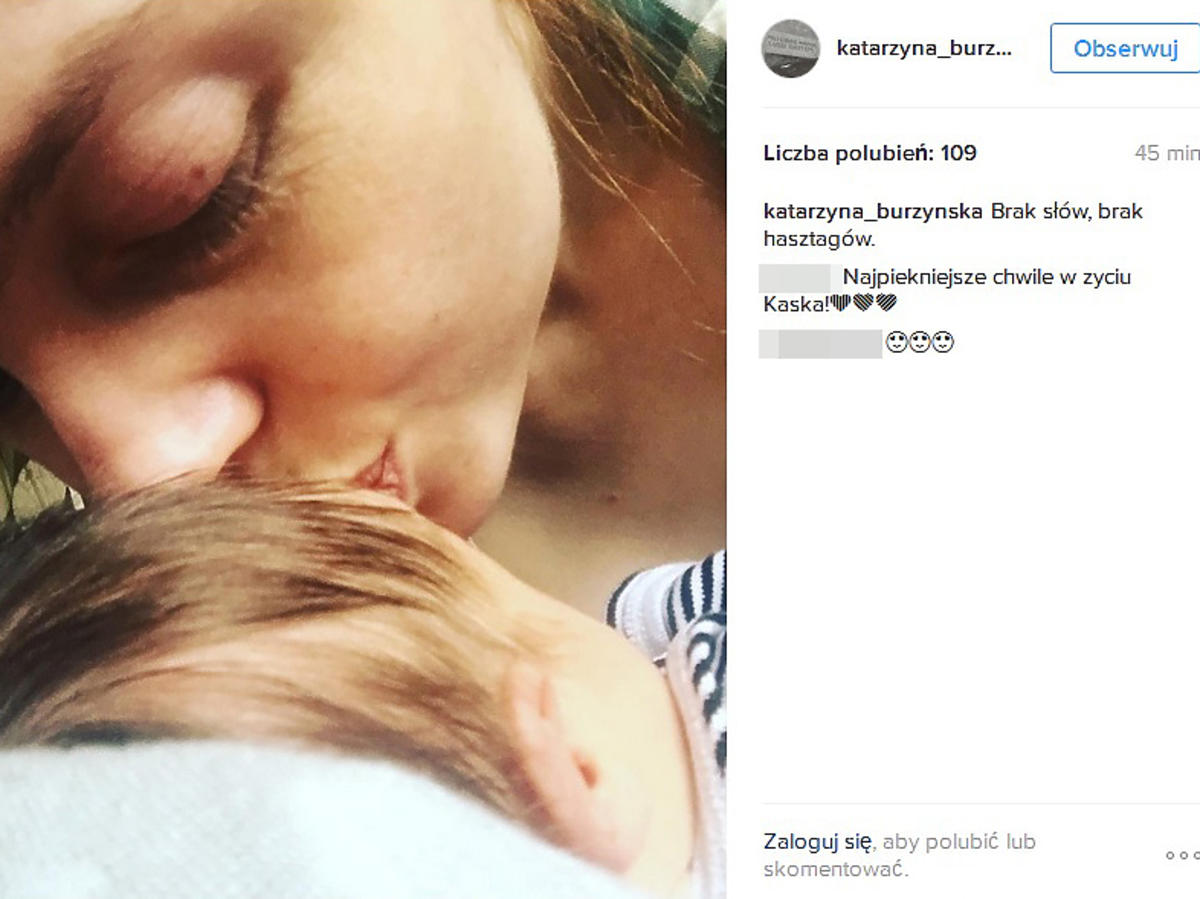 Katarzyna Burzyńska pokazała pierwsze zdjęcie syna