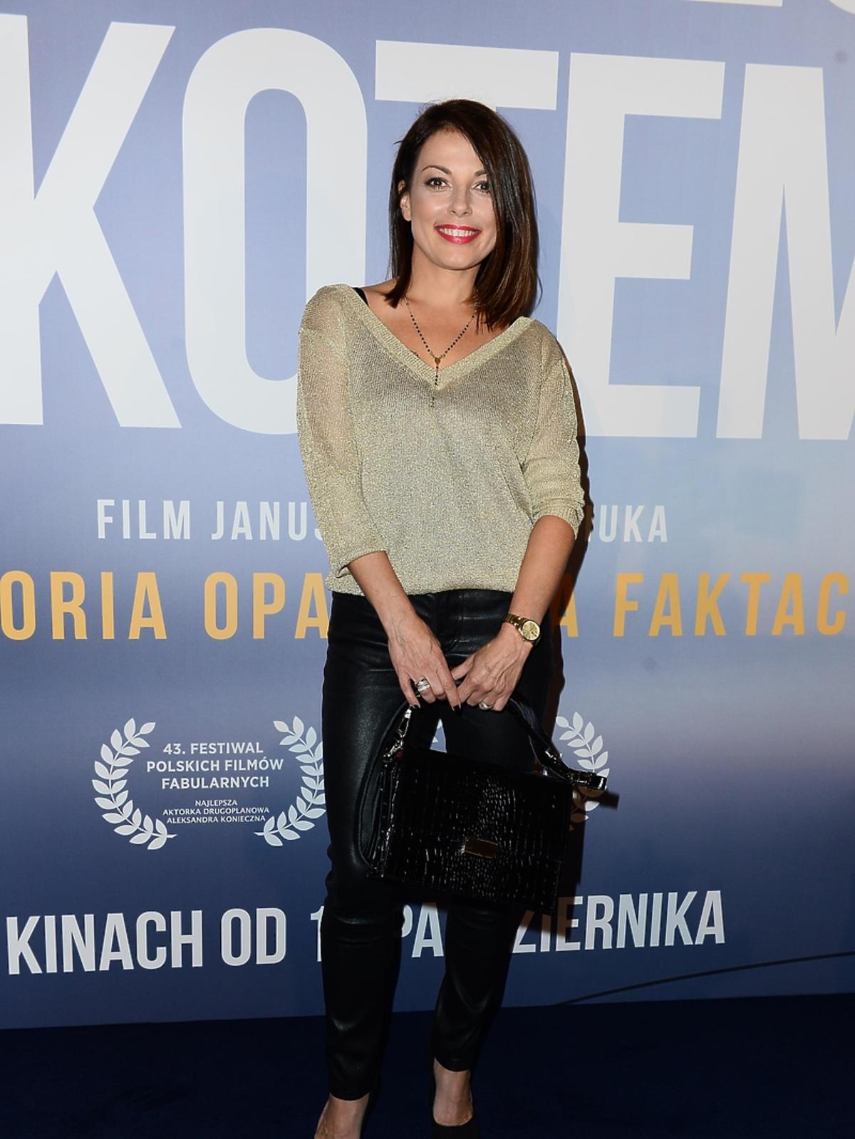 Katarzyna Glinka na premierze filmu