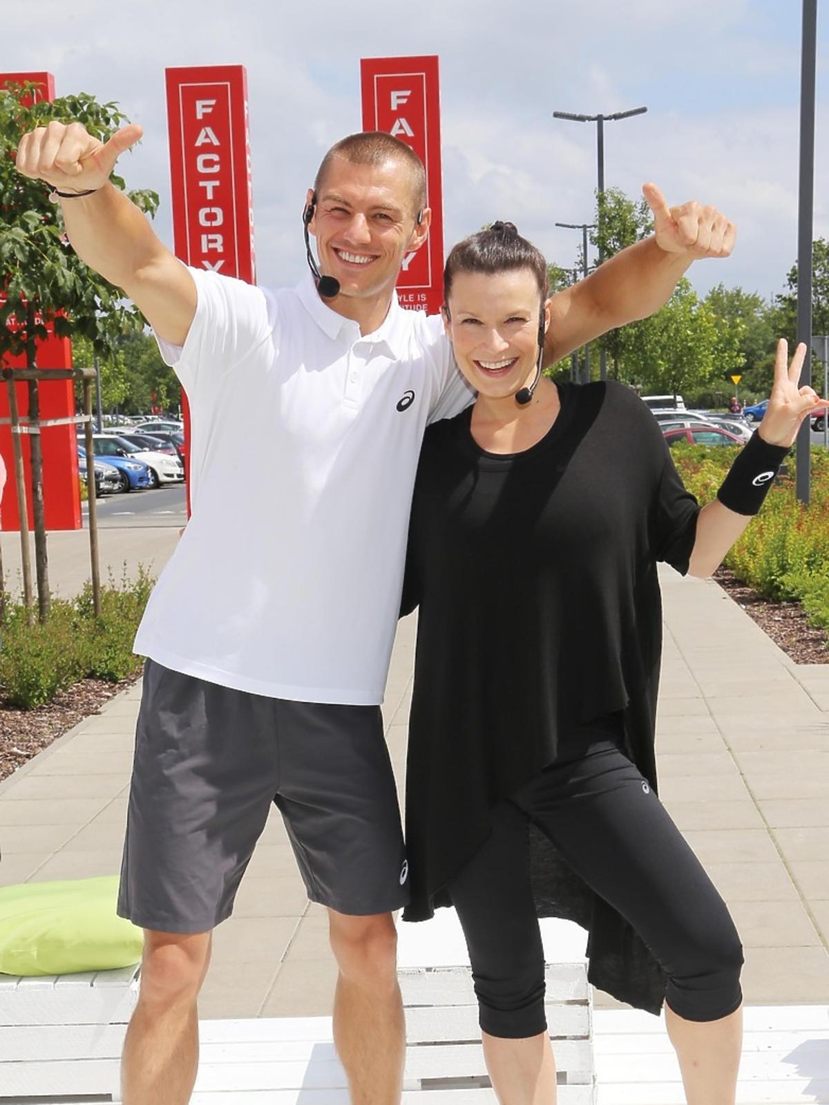 Katarzyna Kępka i Szymon Gaś prowadzą trening