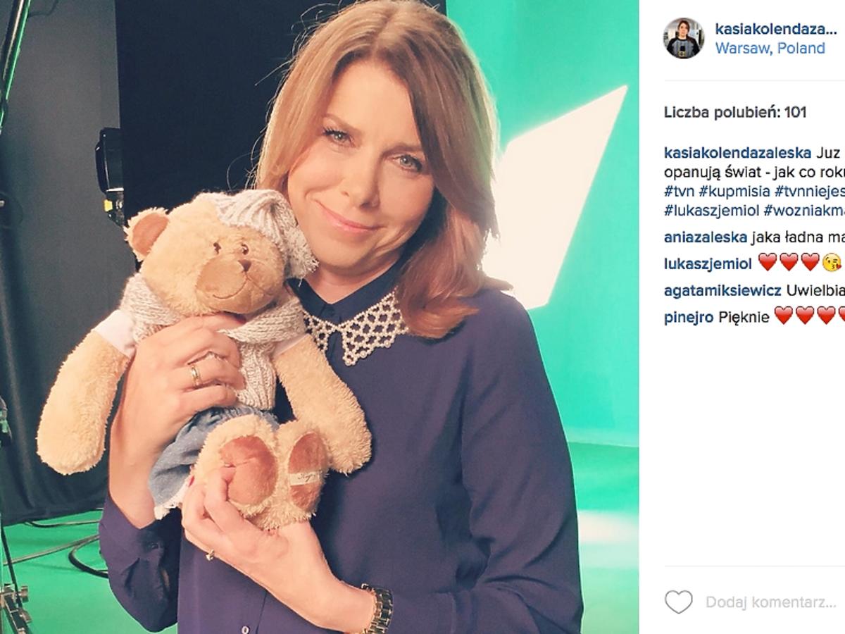 Katarzyna Kolenda-Zaleska z misiem