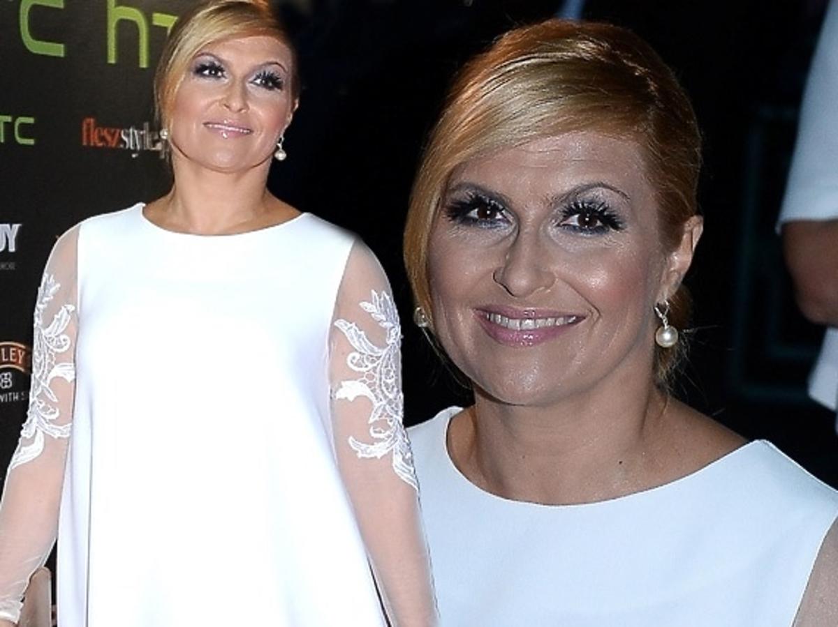 Katarzyna Skrzynecka na Flesz Fashion Night w Muzeum Narodowym