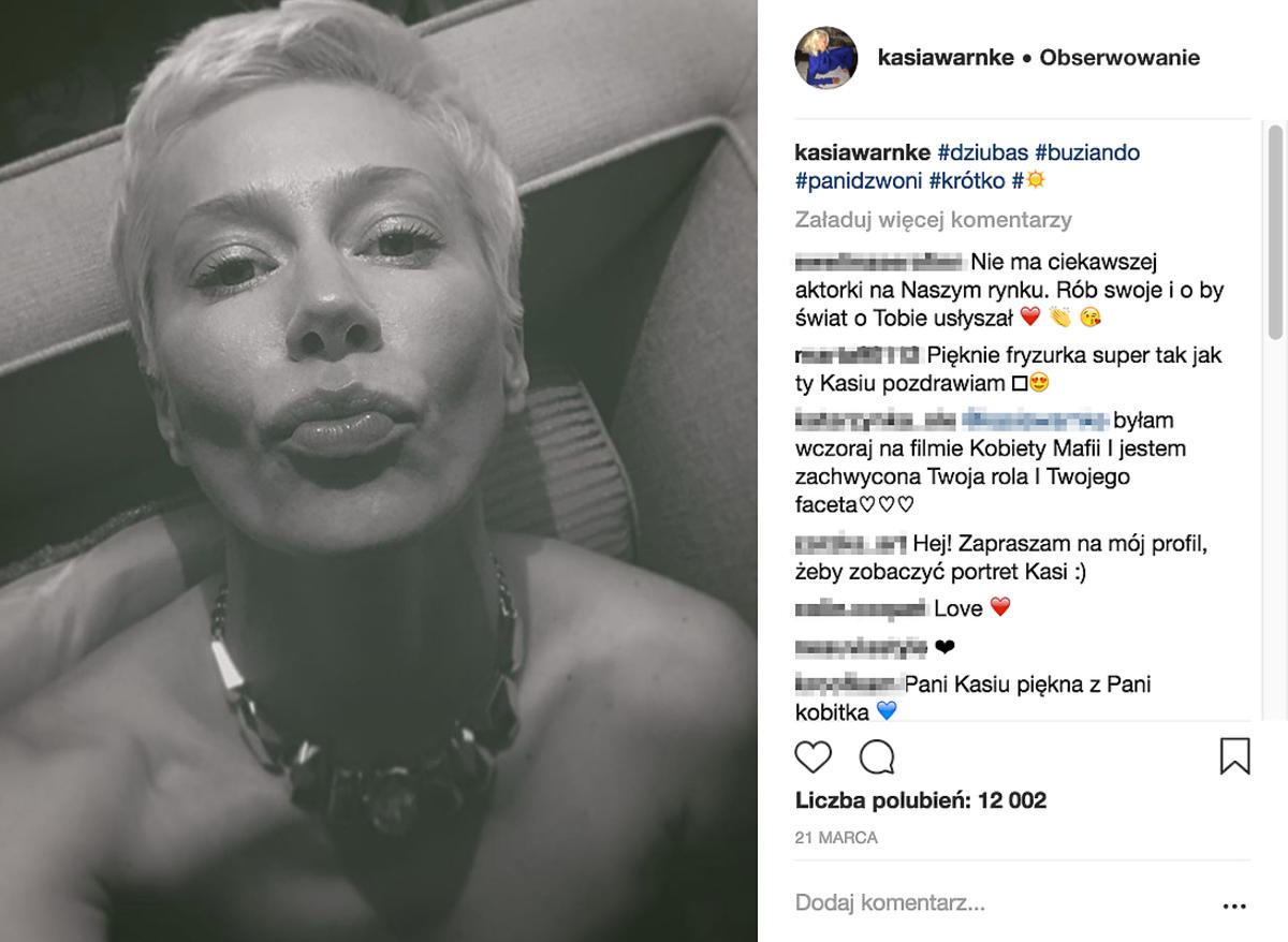 Katarzyna Warnke na Instagramie