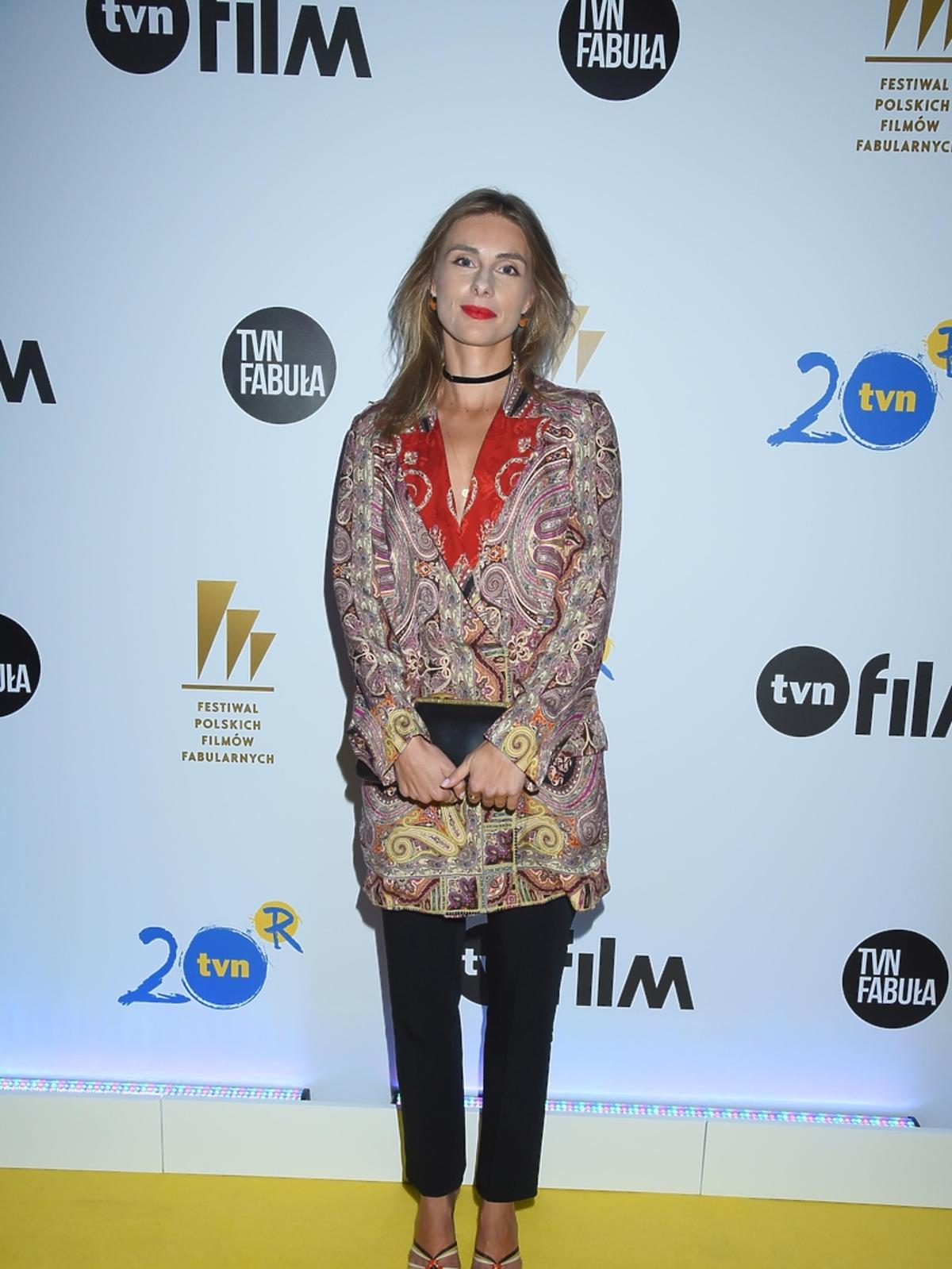 Katarzyna Zawadzka na imprezie TVN na Festiwalu Filmowym w Gdyni