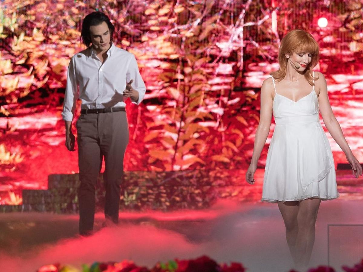 Katarzyna Zielińska i Adam Fidusiewicz jako Kylie Minogue i Nick Cave