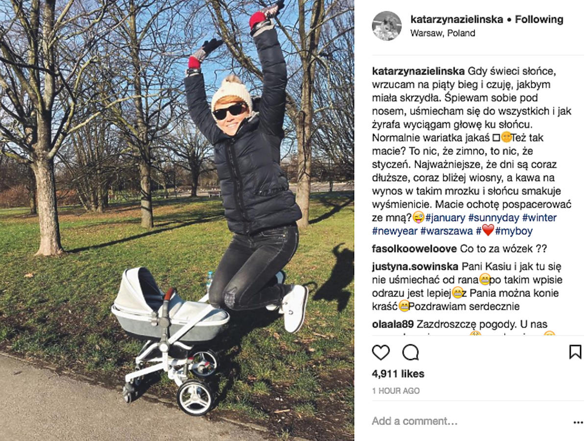 Katarzyna Zielińska pokazała drugi wózek dla synka
