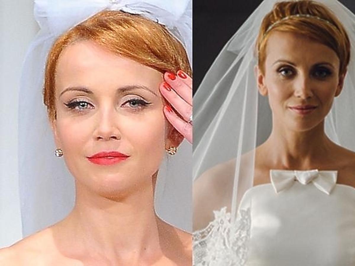 Katarzyna Zielińska w sukni ślubnej Gosi Baczyńskiej