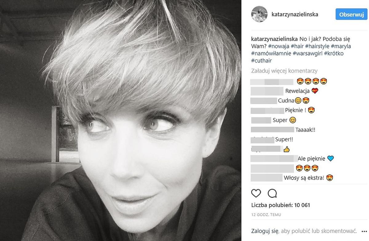 Katarzyna Zielińska zmieniła fryzurę