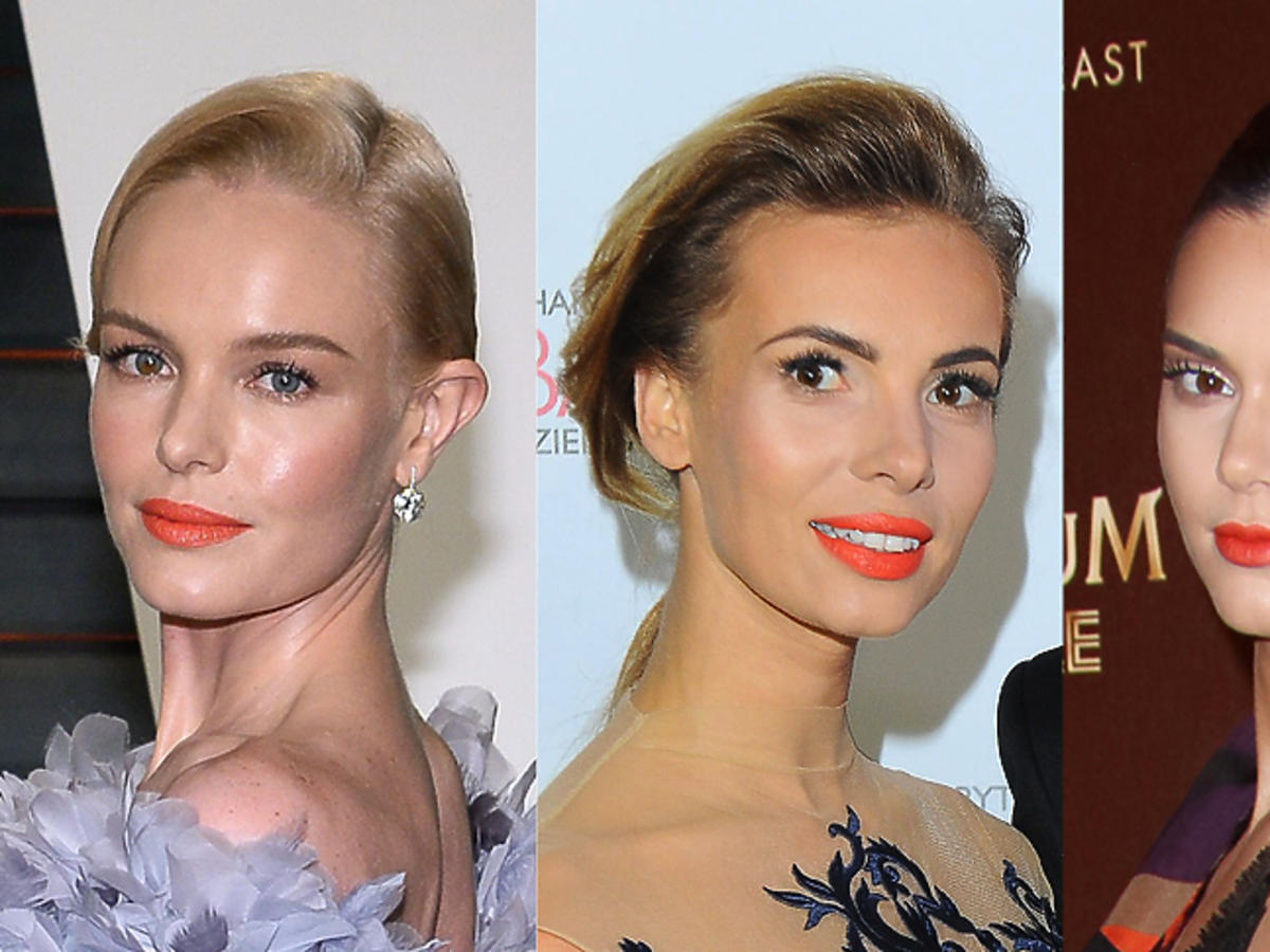 Kate Bosworth, Izabela Janachowska, Kendall Jenner z pomarańczowymi ustami