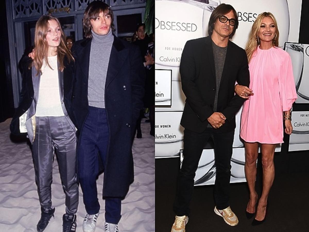 Kate Moss i Mario Sorrenti w 1993r. oraz w 2017r.