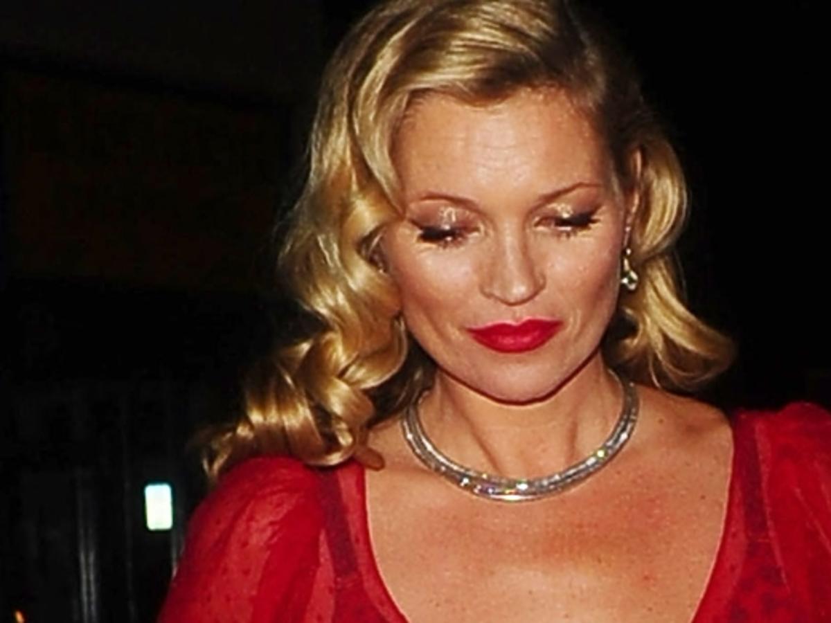Kate Moss na urodzinach Mario Testino w Londynie