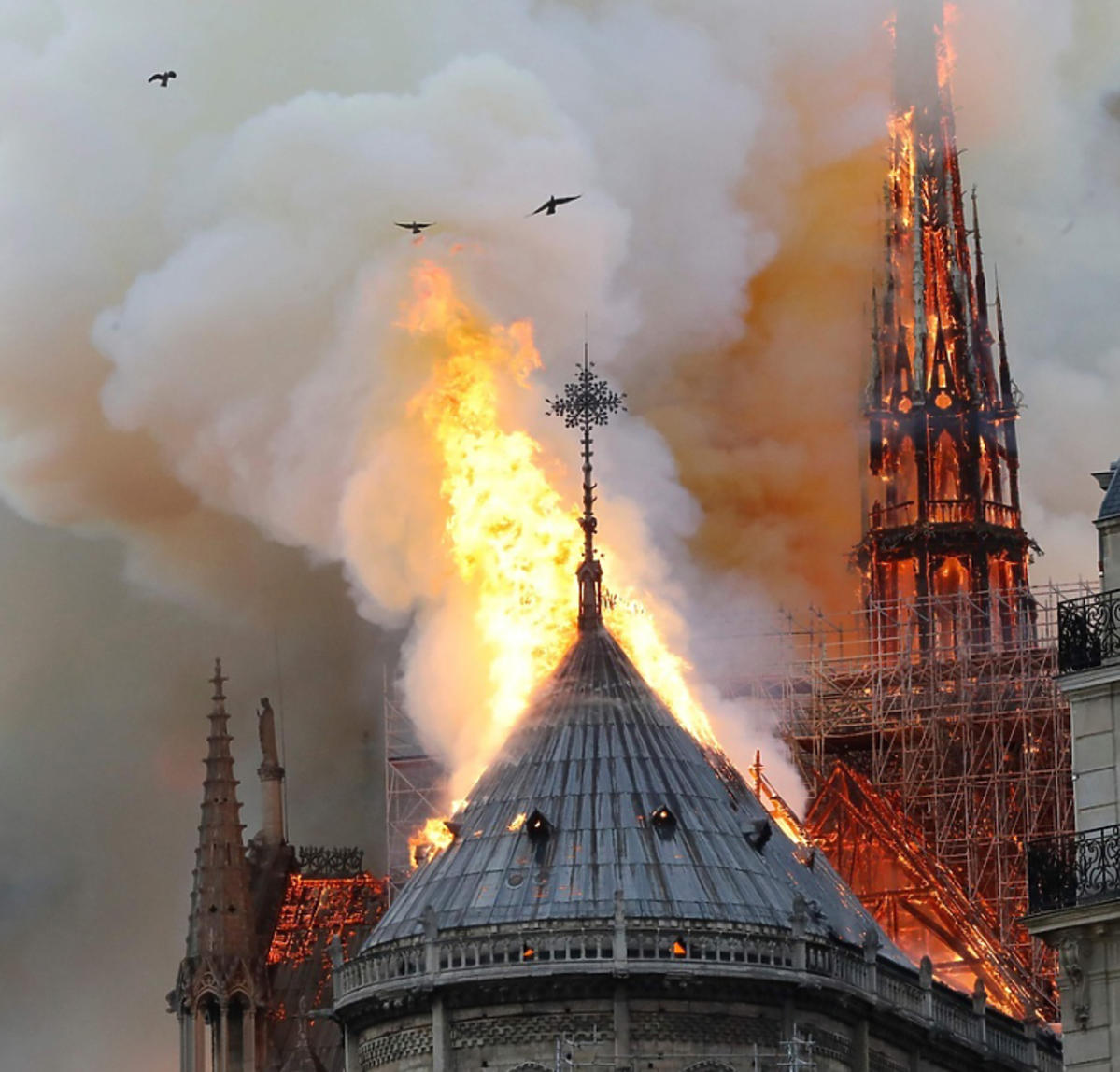 katedra Notre Dame płonie