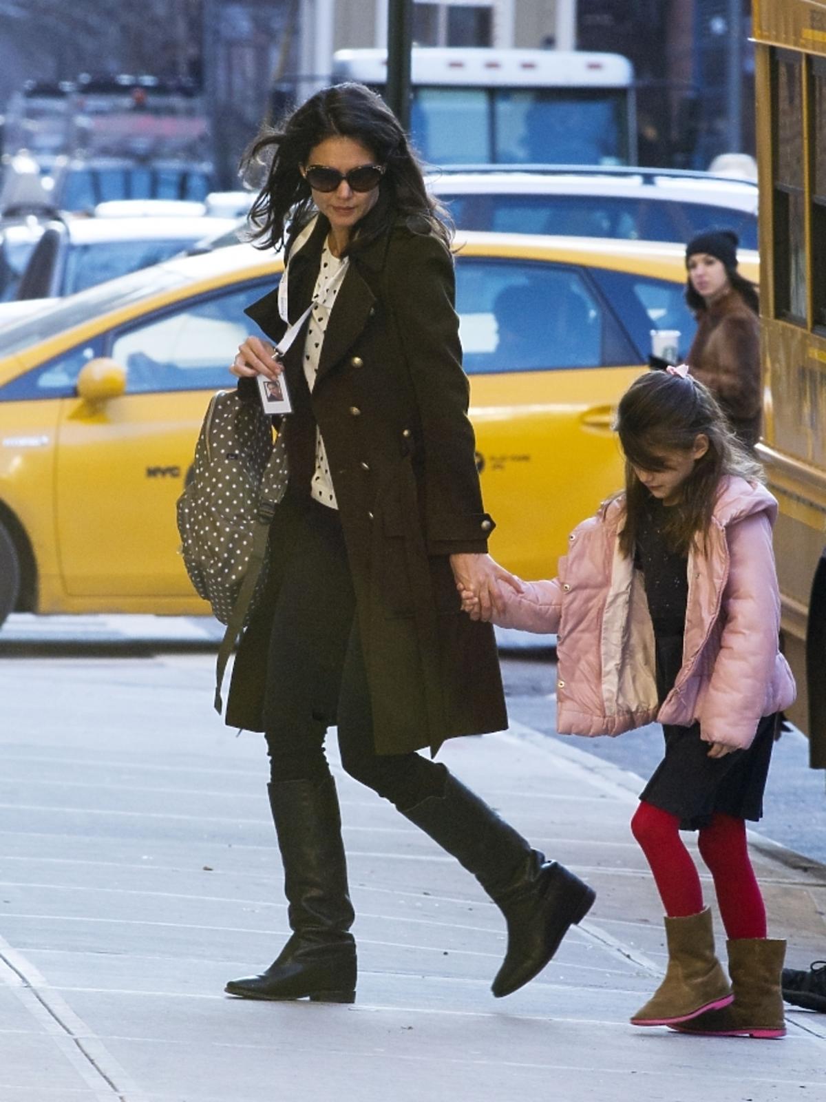 Katie Holmes z córką Suri w Nowym Jorku