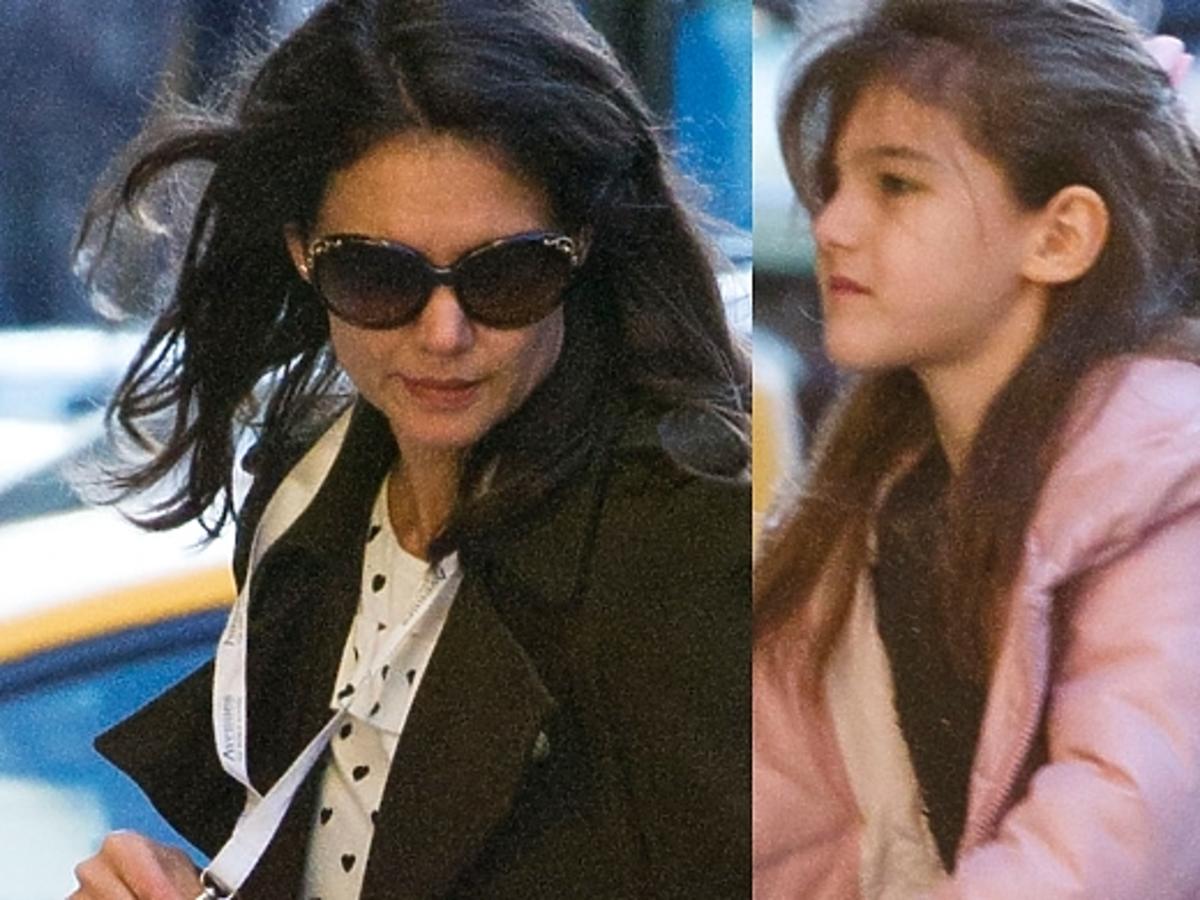 Katie Holmes z córką Suri w Nowym Jorku
